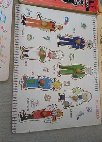 Çocuklar için renkli eğitici yapboz seti - Görsel 4