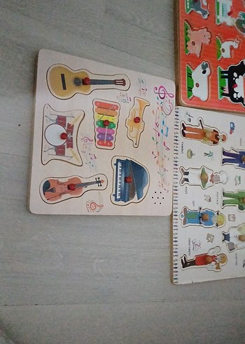 Çocuklar için renkli eğitici yapboz seti - Görsel 2