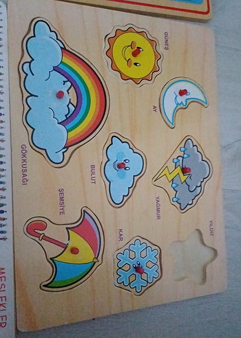 Çocuklar için renkli eğitici yapboz seti - Görsel 5