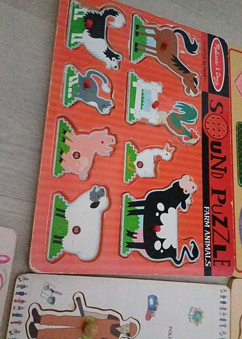 Çocuklar için renkli eğitici yapboz seti - Görsel 3