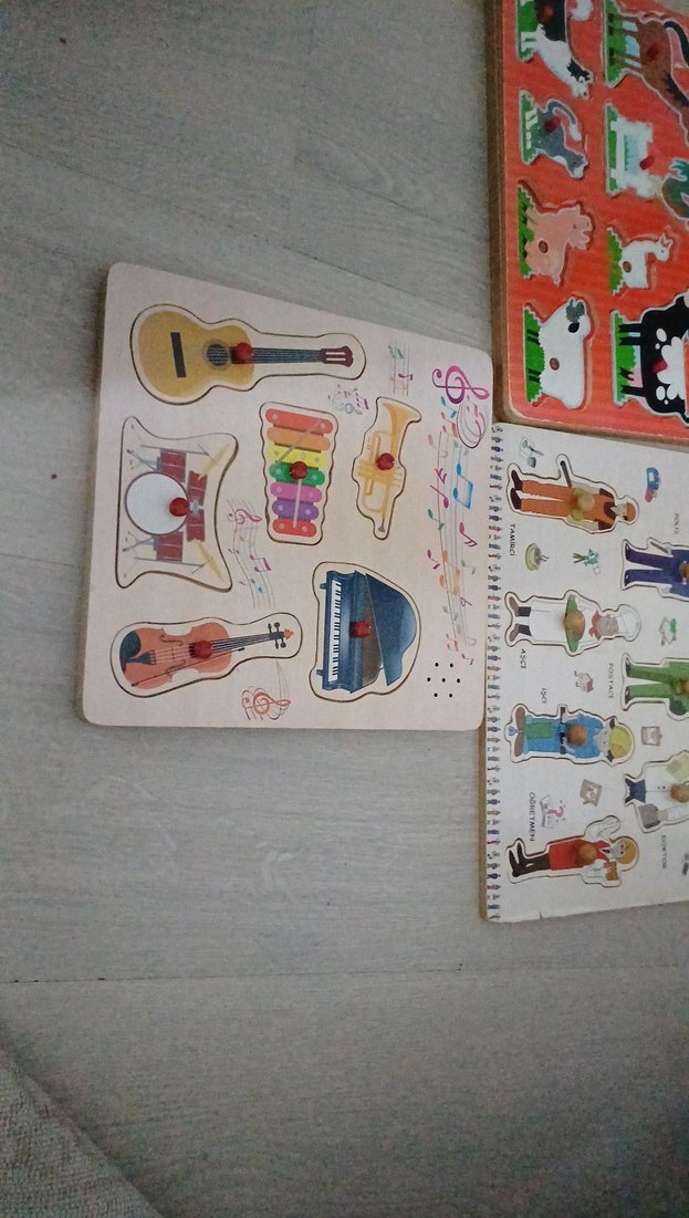 Çocuklar için renkli eğitici yapboz seti - Görsel 2