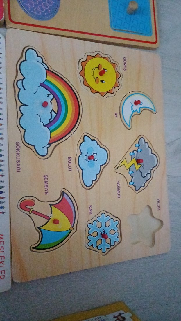 Çocuklar için renkli eğitici yapboz seti - Görsel 5