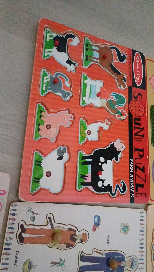 Çocuklar için renkli eğitici yapboz seti - Görsel 3