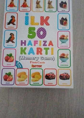 İlk 50 Hafıza Kartı - Çok Renkli Eğitim Oyuncağı - Görsel 2