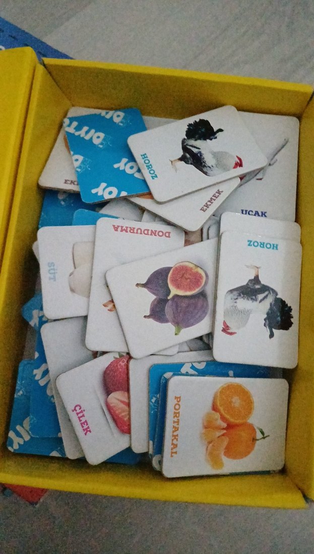 İlk 50 Hafıza Kartı - Çok Renkli Eğitim Oyuncağı - Görsel 4