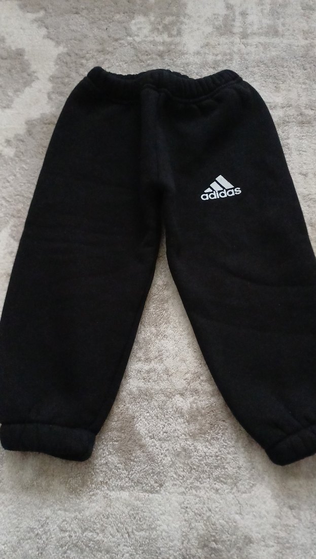 Adidas Siyah Erkek Çocuk Polar Eşofman - Görsel 2