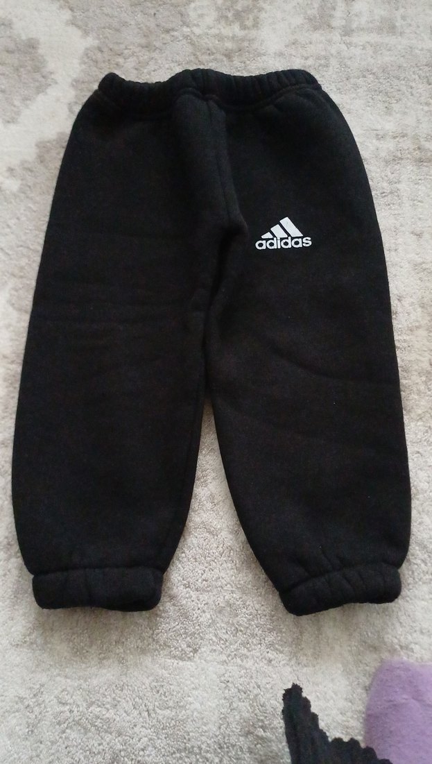 Adidas Siyah Erkek Çocuk Polar Eşofman - Görsel 3