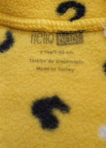 Sarı Leopar Desenli Fermuarlı Erkek Çocuk fermuarlı hırka - Görsel 3