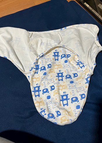 Renkli Baskılı Bebek Kundak Örtüsü - Görsel 3