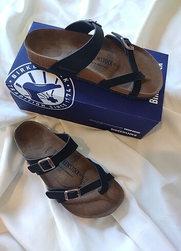 37 Beden Birkenstock MAYARİ bayan terlik SİYAH BRONZ TOKALİ ????