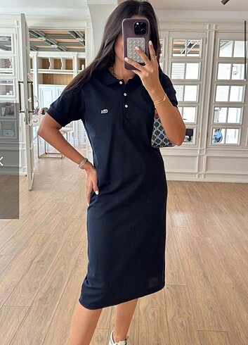 Lacoste polo yaka Elbise 