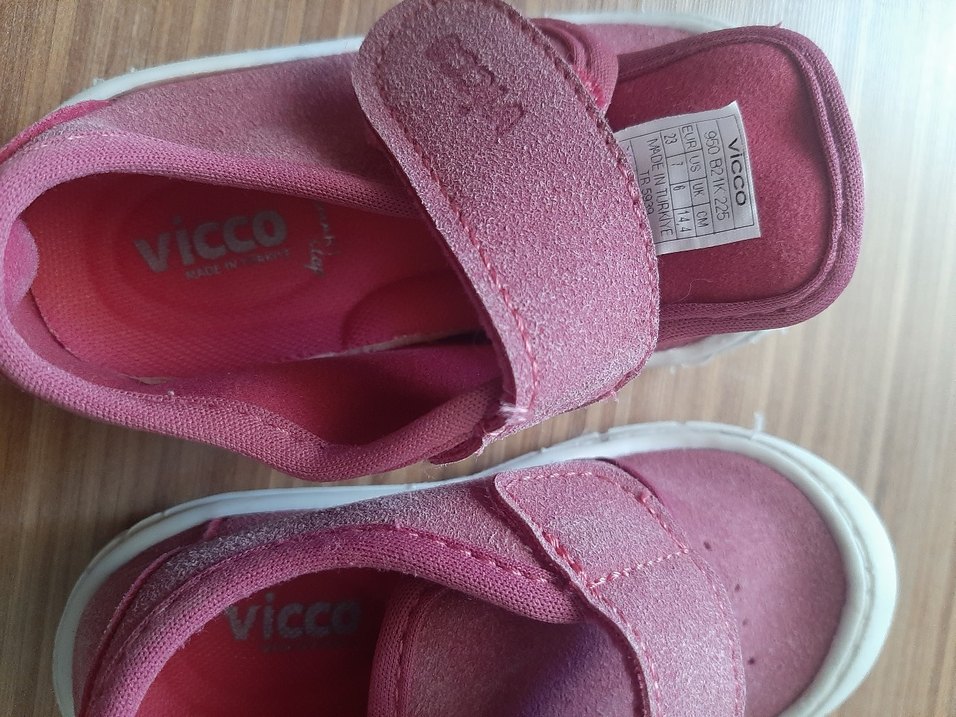 vicco Pembe Kız Çocuk İlk Adım Ayakkabısı Velcro - Görsel 2