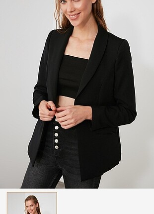 Siyah blazer ceket