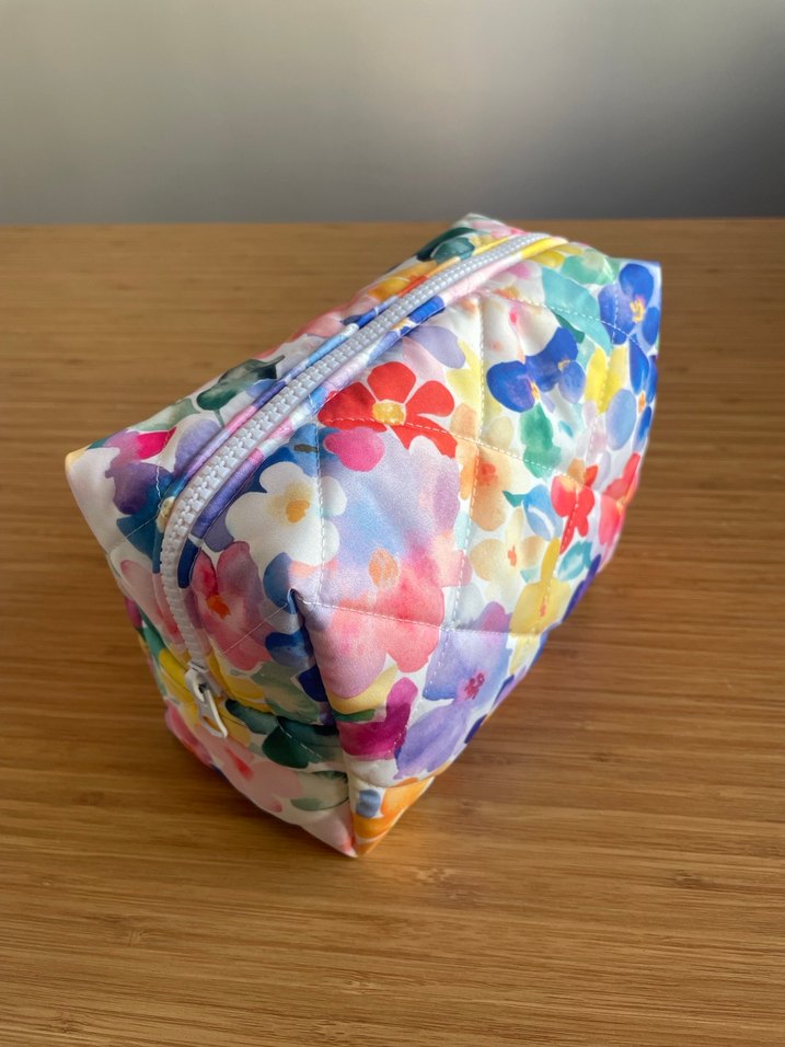 Renkli Tie-Dye Kadın Makyaj Çantası - Görsel 3