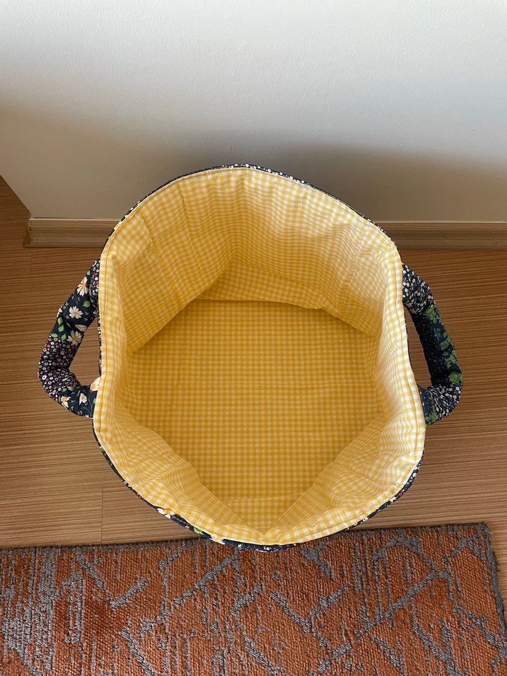 Çiçek Desenli Renkli Saklama Sepeti - Görsel 4