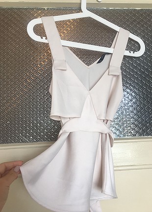 Zara Askılı bluz saten