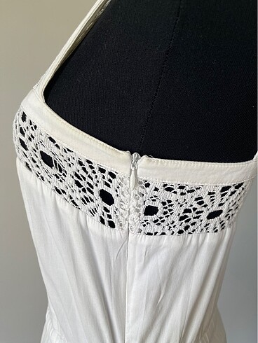 xs Beden beyaz Renk mango limited edition paris elbise