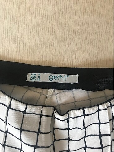 Siyah beyaz pantolon - Görsel 2