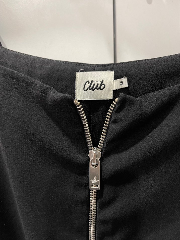 Beymen Siyah Yüksek Yakalı Kadın Tulum - Görsel 3