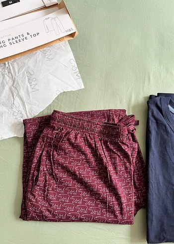 Bordo Erkek Uzun Kollu Pijama Takımı - Görsel 4