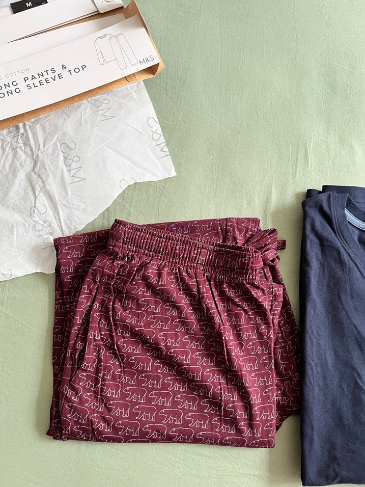 Bordo Erkek Uzun Kollu Pijama Takımı - Görsel 4