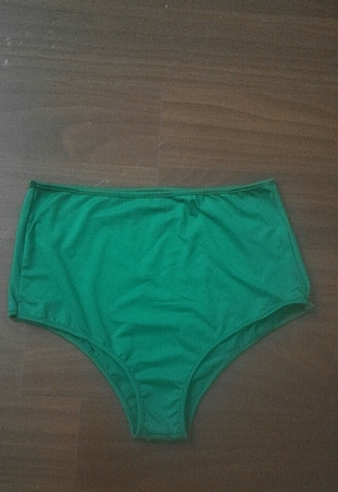 Yeşil yüksek bel bikini altı