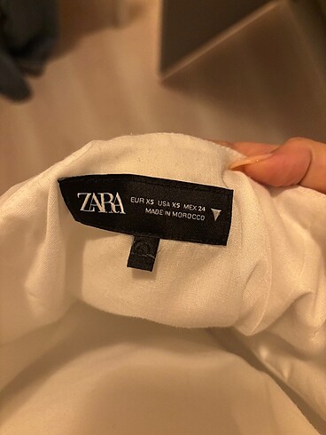 xs Beden beyaz zara mini elbise