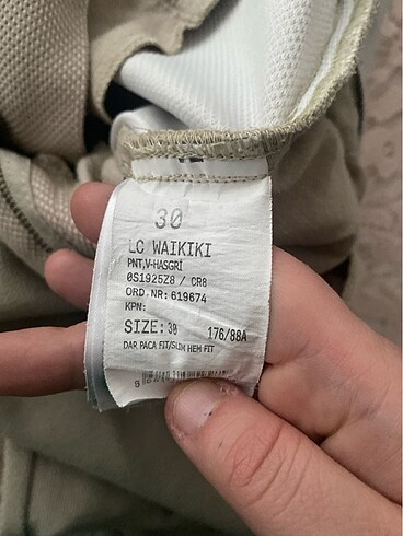 30 Beden ten rengi Renk Erkek slim fit likralı pantolon