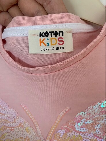 6 Yaş Beden ten rengi Renk çocuk tişört koton