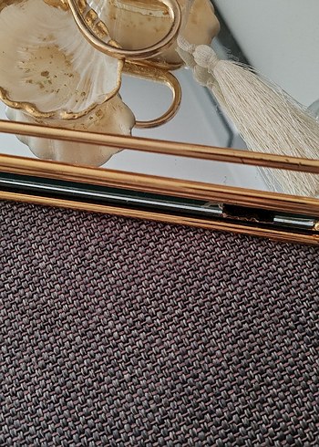 Aynalı kahve yüzüklük makas nişan tepsisi - Görsel 5