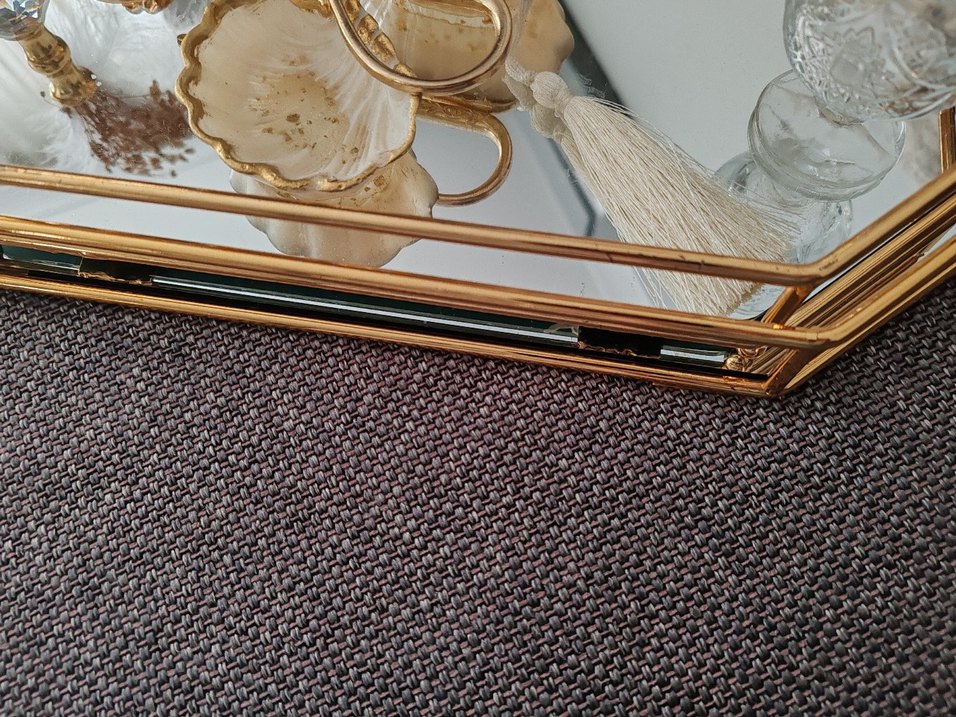 Aynalı kahve yüzüklük makas nişan tepsisi - Görsel 5