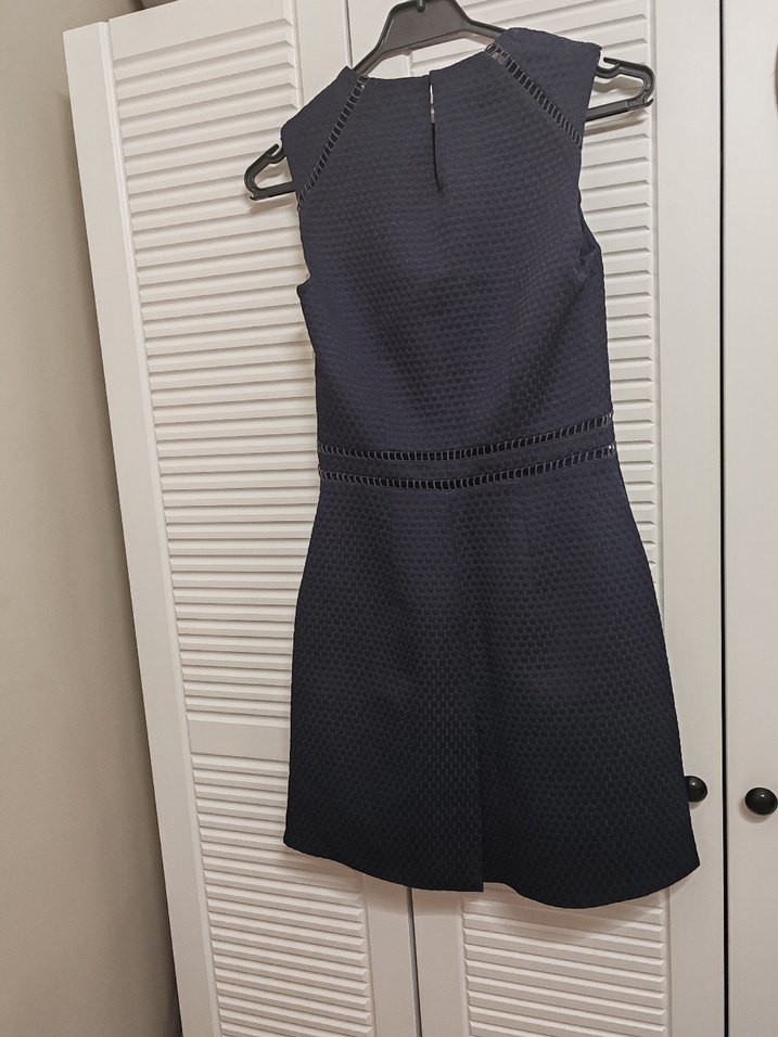 Mango ofis kloş elbise belden vücuda oturur - Görsel 2