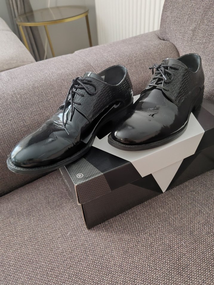 Altınyıldız Classics Siyah Rugan Erkek Damat Ayakkabı - Görsel 4