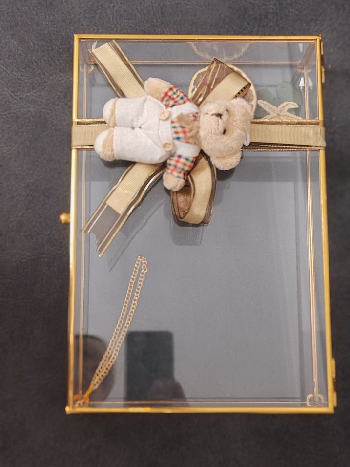 Çikokata kutusu cam nişan, doğum - Görsel 2