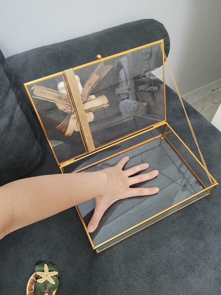 Çikokata kutusu cam nişan, doğum - Görsel 5