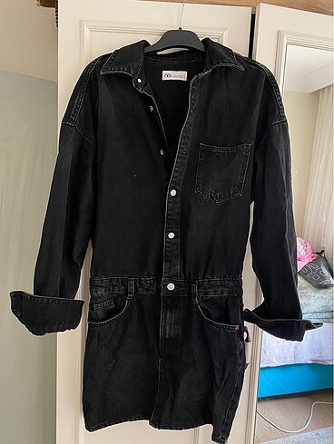 xs Beden Zara jean gömlek elbise