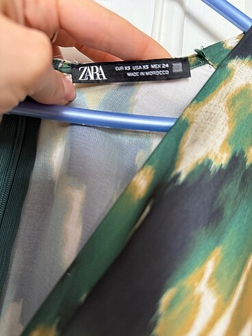 Zara Zara Saten elbise