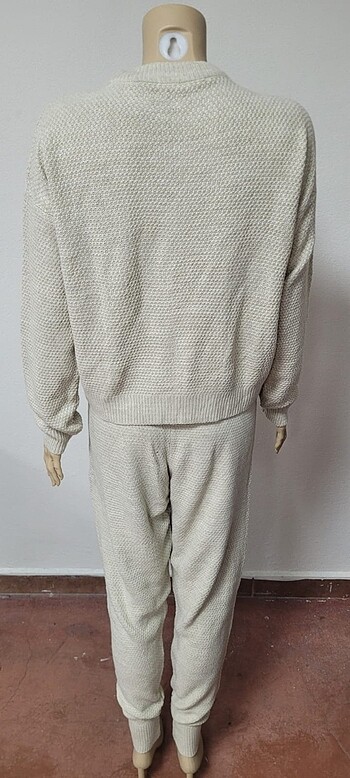 l Beden Triko dokulu esnek 2li set pantolon ve sweat takim FINIKS marka