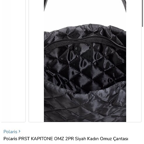  Beden siyah Renk Polaris kadın kol çantası