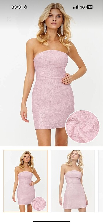 Pembe elbise