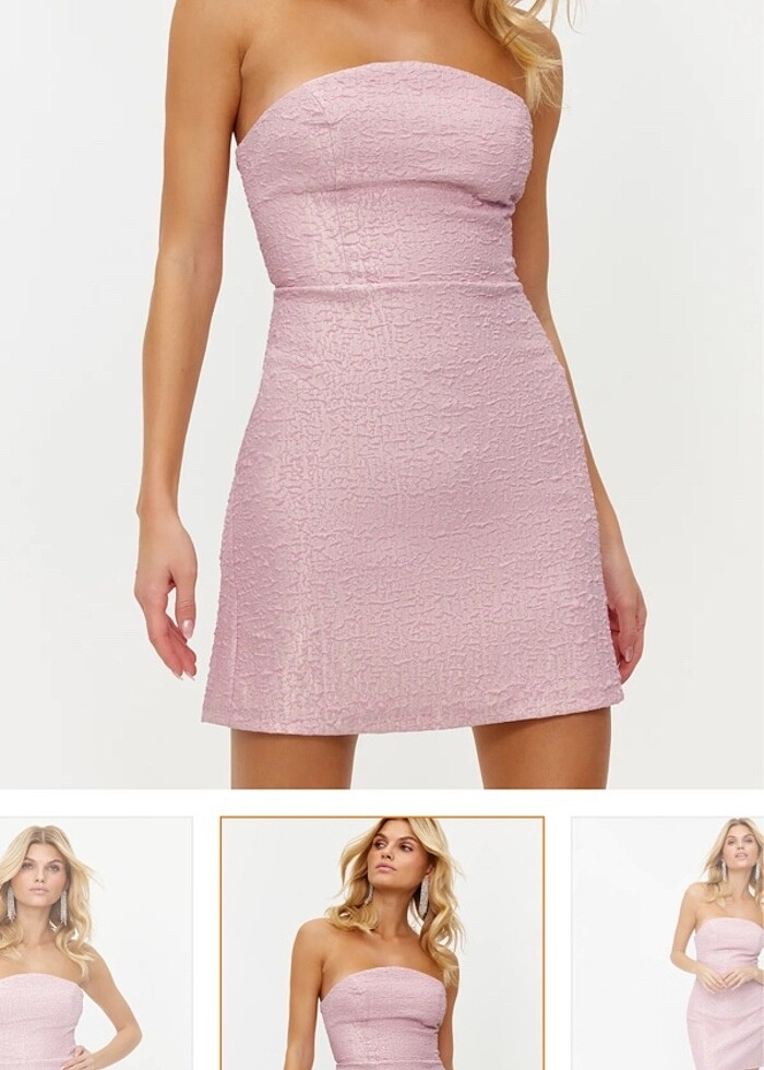 Pembe elbise - Görsel 3