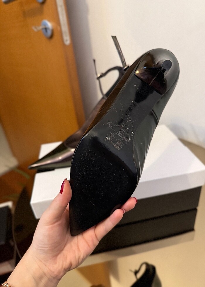 İnci topuklu ayakkabı - Görsel 3