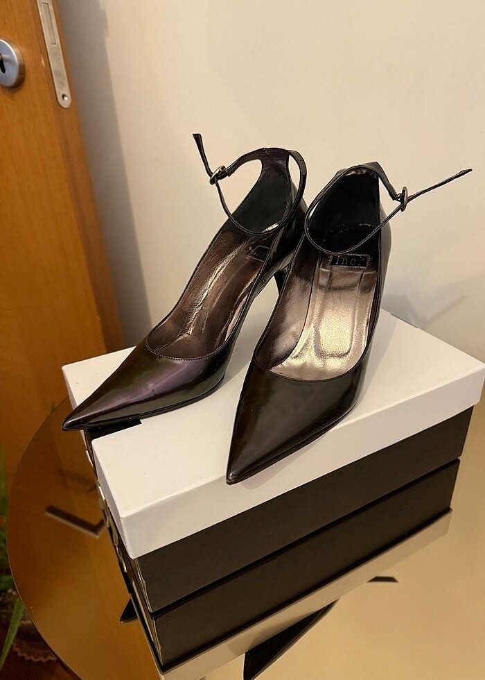 İnci topuklu ayakkabı - Görsel 5