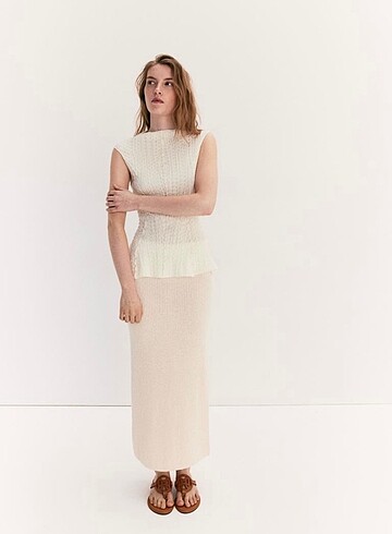 H&M Tekstüre Bluz