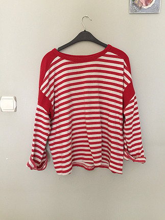 Çizgili swetshirt