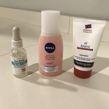 Dirty works yüz yağı/nivea çift fazlı göz makyaj temizleyicisi/n