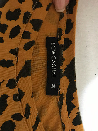 xs Beden çeşitli Renk Leopar tişört