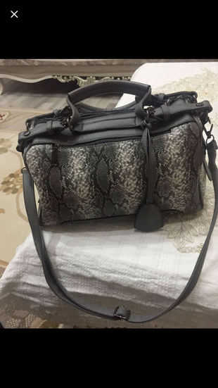Accessorize Deri çok gözlü çanta
