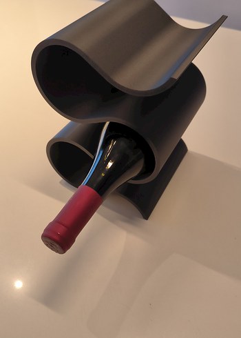 Siyah Dalgalı Şaraplık - Görsel 3