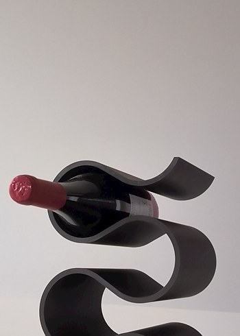 Siyah Dalgalı Şaraplık - Görsel 6